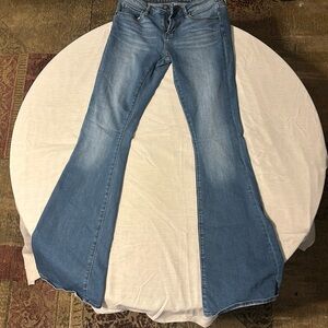 bell bottoms medium rise jeans